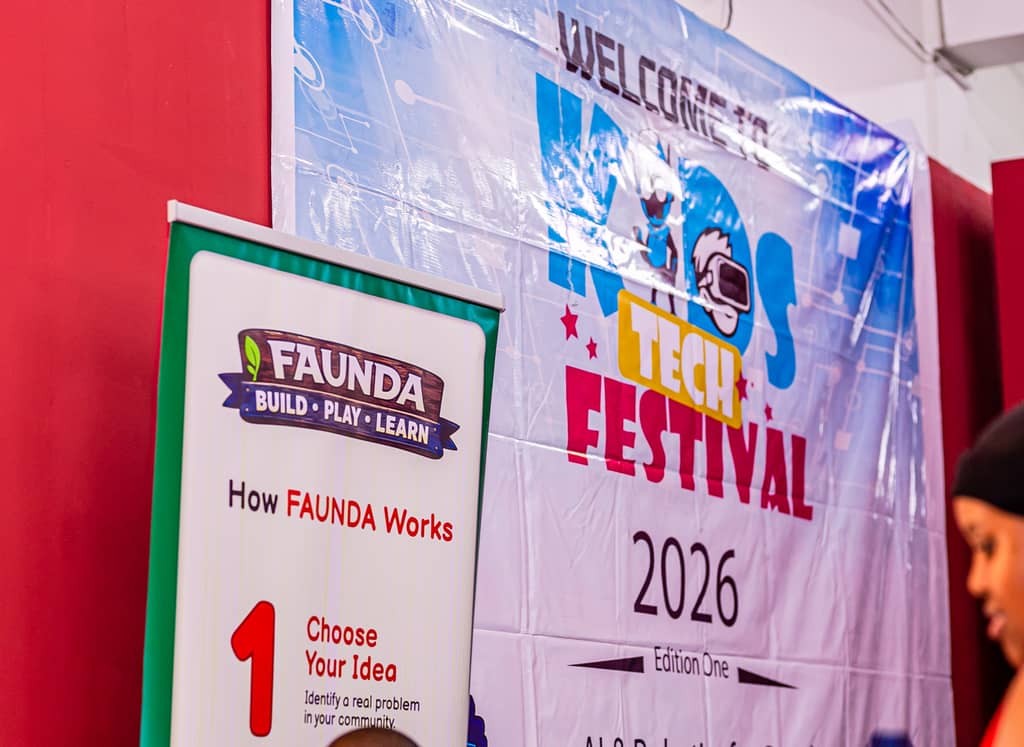Faunda stand at the Kids Tech Festival